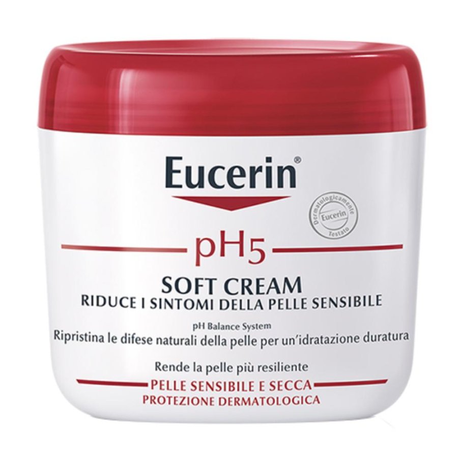 Eucerin pH5 Soft Cream Crema Corpo Idratante Pelli Sensibili 450 ml Eucerin pH5 Soft Cream Crema Corpo Idratante Pelli Sensibili 450 ml