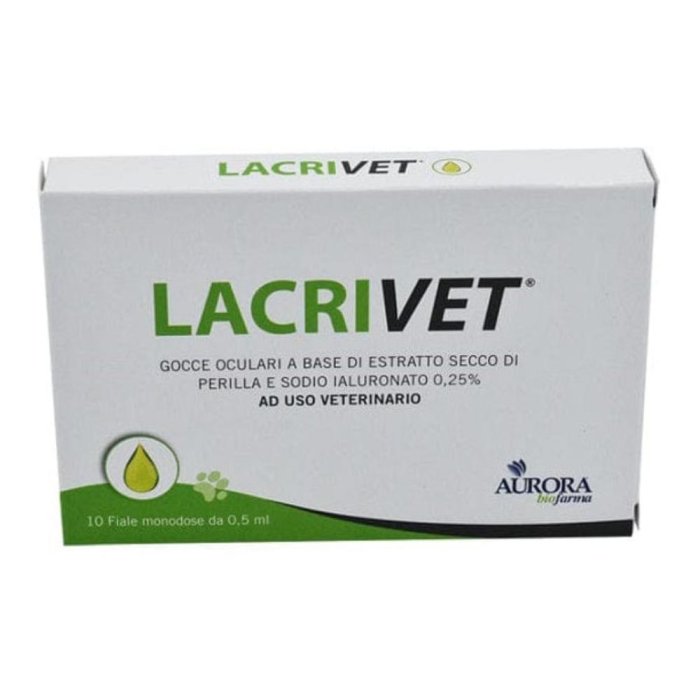 Aurora Biofarma Lacrivet Gocce Oculari Per Cane E Gatto 10 Flaconcini
