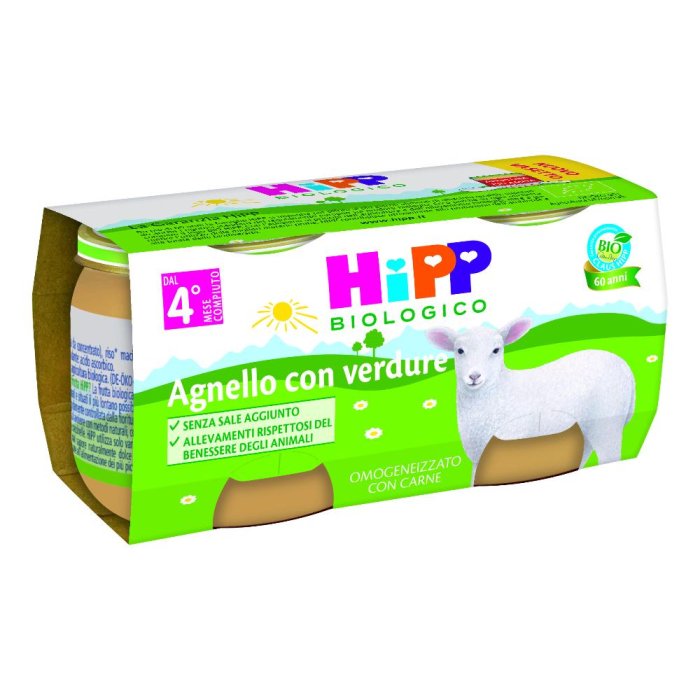 HIPP BIO OMOG AGNELLO 2X80G