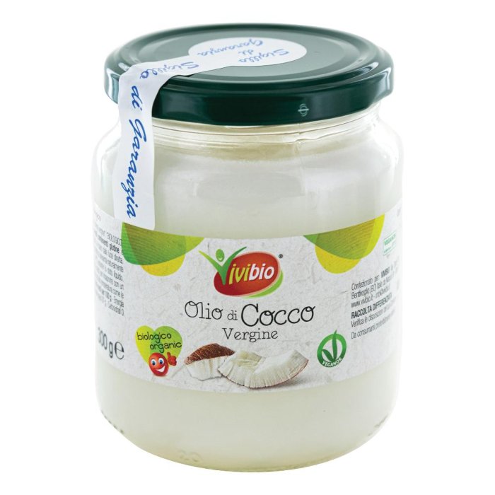 Olio di cocco vergine bio 300 g - olio di cocco biologico per uso alimentare e cosmetico
