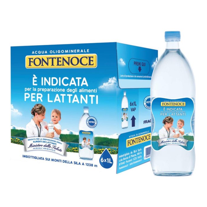 ACQUA FONTENOCE 1L NAT VAP 6PZ