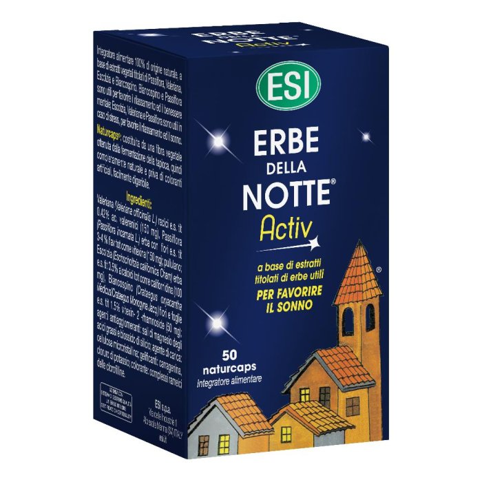 Esi  Sonno e Serenità Erbe della Notte Activ Integratore 50 Capsule
