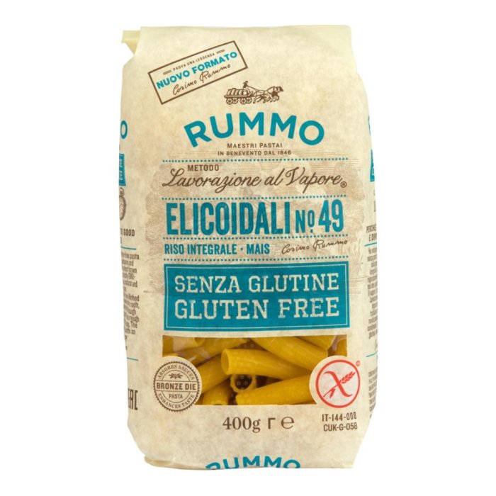 Rummo Alimenti senza Glutine Pasta Elicoidali Numero 49 400 g