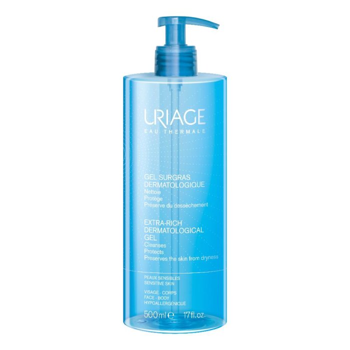 Uriage Laboratoires Dermatologiques Igiene Viso e Corpo Gel Surgras Detergente Dermatologico 500 ml