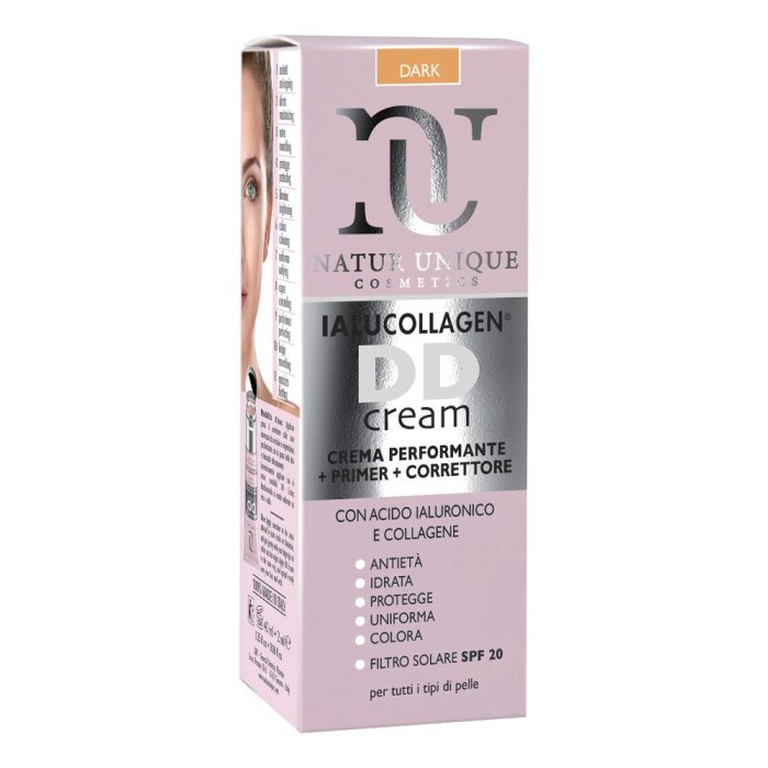 Ialucollagen Crema Colorata Daily Defense Tonalità Dark con Correttore – Trattamento Viso Antiage Idratante e Uniformante Unique