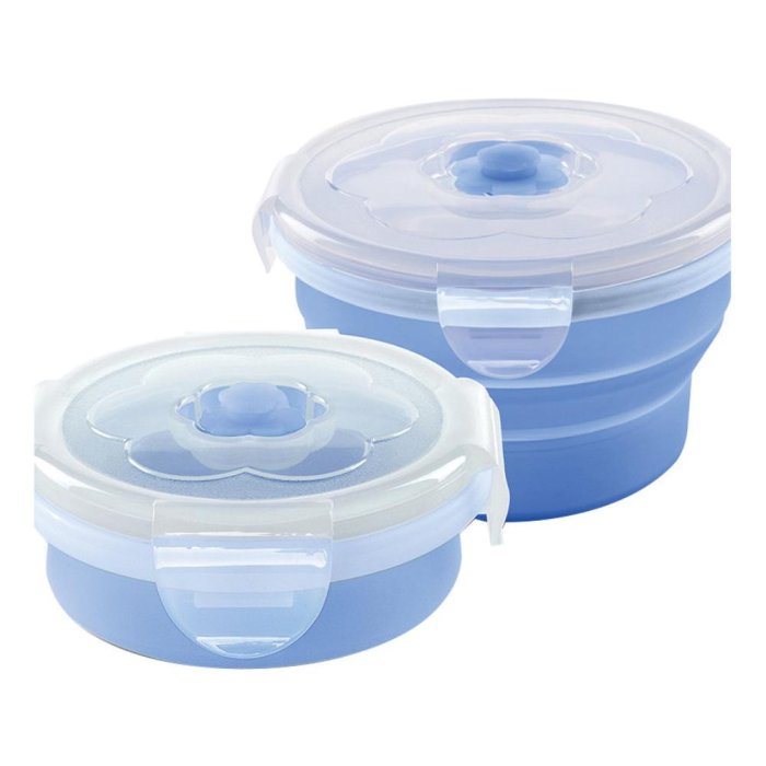 Anteprima Brands International Nuvita Contenitori In Silicone 230 Ml Blu