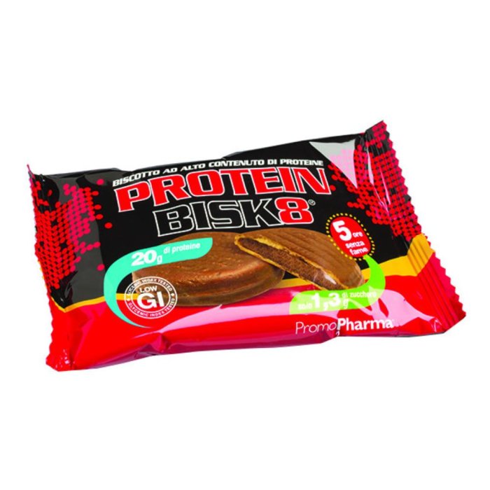 Promopharma Protein Bisk Biscotto Proteico 60 g – Snack Croccante Ricco di Proteine