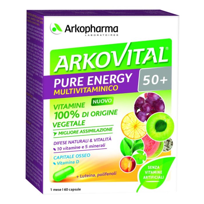Arkopharma Arkovital Pure Energy 50+ multivitaminico 60capsule