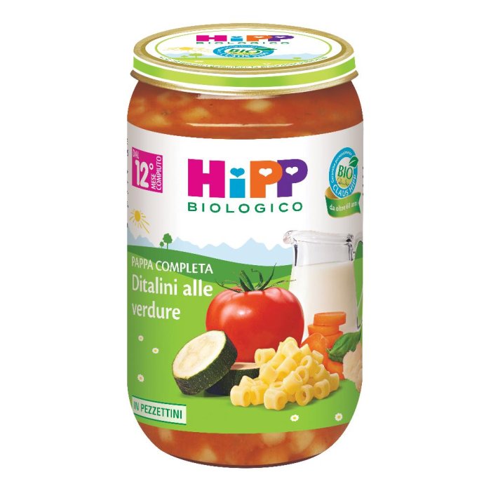 HiPP ditalini alle verdure 250 g - pastina di semola con verdure per bambini