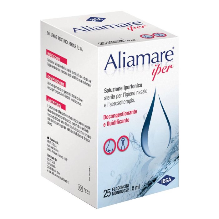 Aliamare Iper Flaconcini Soluzione Ipertonica 25x5ml