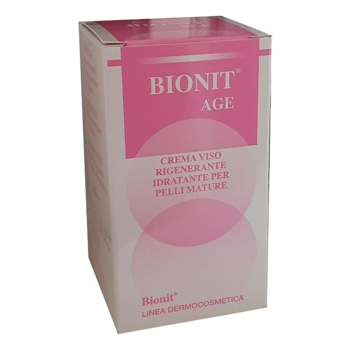 Bionit Age Crema Viso Antirughe 50 Millilitri Trattamento Anti Età Idratante e Rassodante