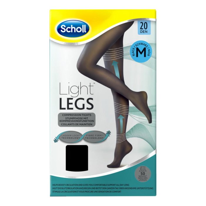 Scholl Lightlegs 20 Denari Taglia M Colore Nero 1 Paio