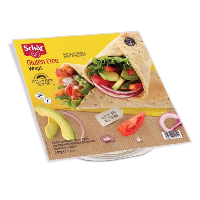 Dr.schar Schar Wraps Piadina Arrotolabile Senza Glutine 240 G