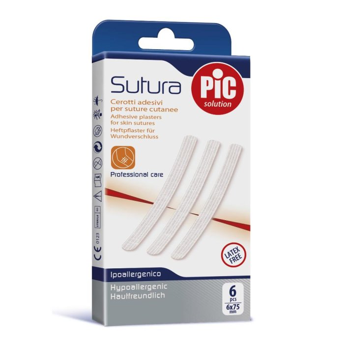 Artsana Pic Sutura Cerotto 6 X 75 mm 6 Pezzi