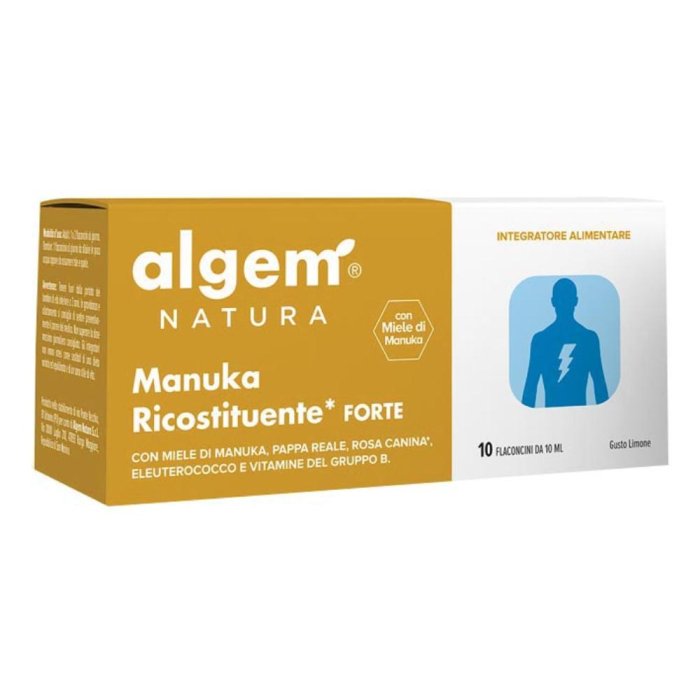Algem Natura Algem Manuka Ricostituente Forte Integratore 10 Flaconcini Da 10 ml
