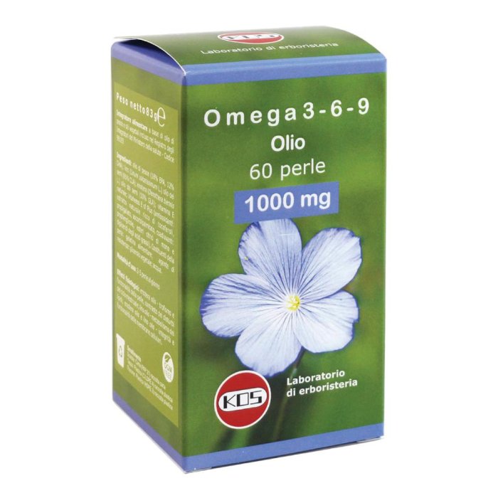 Kos Omega 3-6-9 100 mg Integratore Alimentare 60 Perle