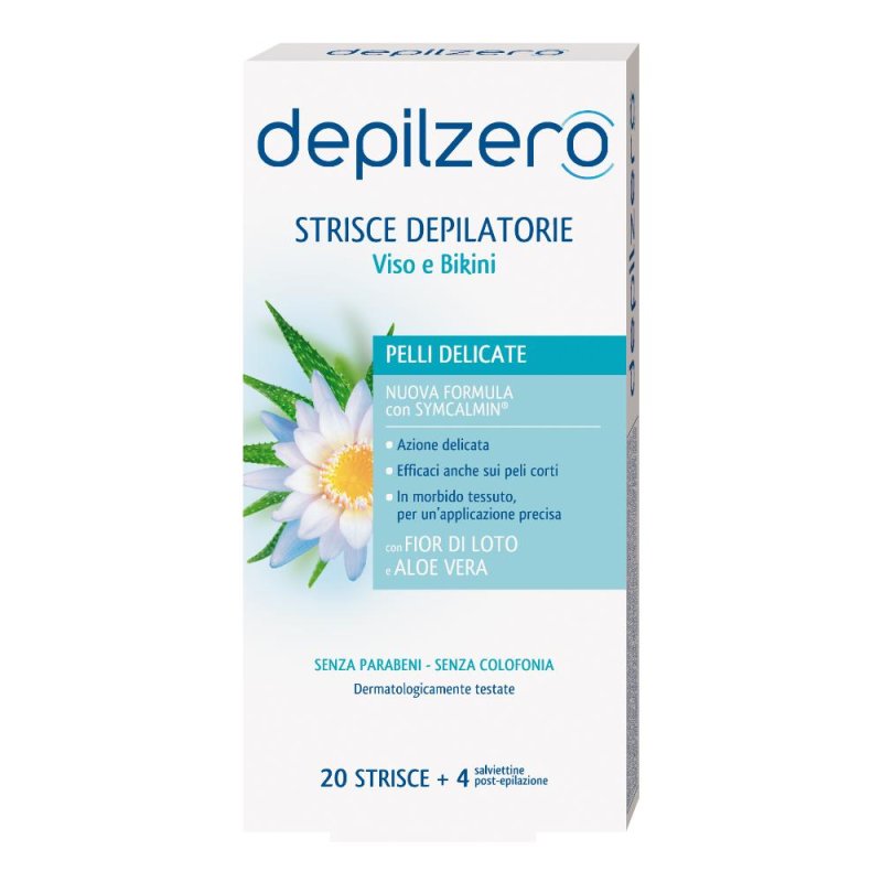 Conter Depilzero Strisce Viso E Bikini 20 Pezzi