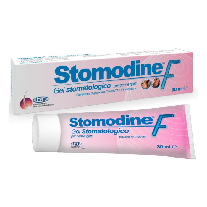 ICF Stomodine F Gel Stomatologico per Cani e Gatti. 30 ml