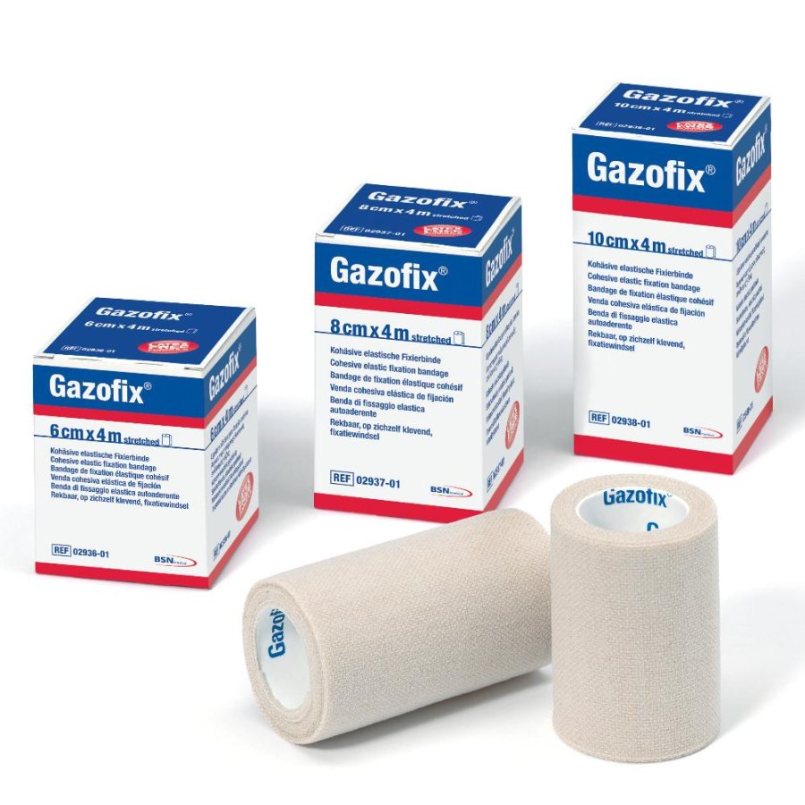 BSN Medical Gazofix Benda di fissaggio elastica autoadesiva 10cm x 4m BSN Medical Gazofix Benda di fissaggio elastica autoadesiva 10cm x 4m