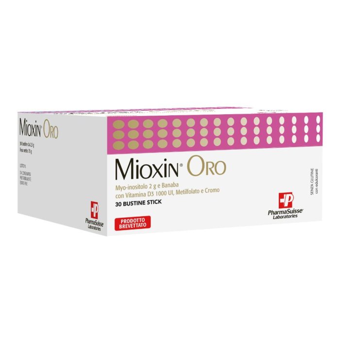 Mioxin Oro integratore con Myo-inositolo per ovaio policistico 75 gr 30 Bustine