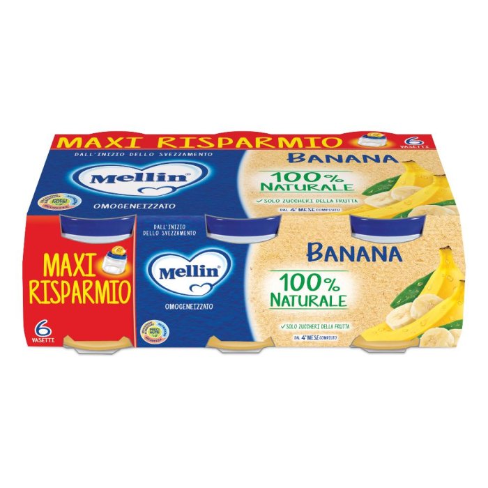 Mellin Omogeneizzato Banana 6 X 100 G