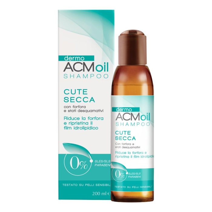 Ekuberg Pharma S.u.r.l. Dermoacm Oil Shampoo Cute Secca 200 Ml