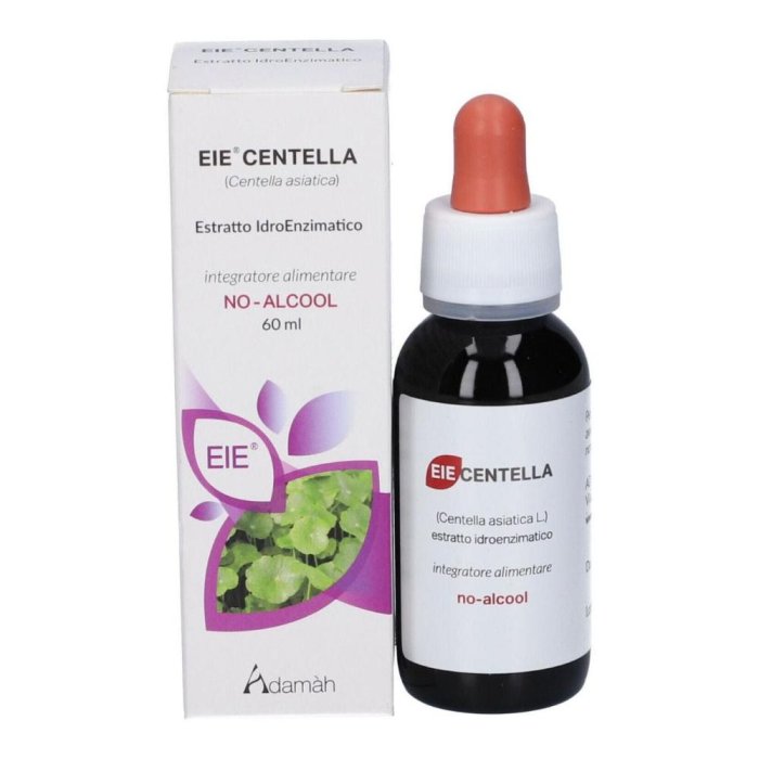 Adamah EIE Centella 60 ml – Integratore Naturale in Gocce per Circolazione Venosa, Microcircolo, Gambe Pesanti e Cellulite
