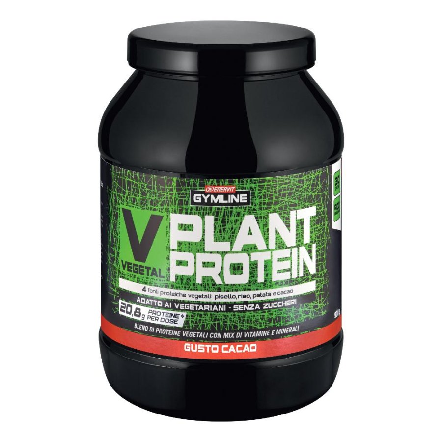 Enervit Gymline V plant protein cacao 900 g integratore di proteine vegetali Enervit Gymline V plant protein cacao 900 g integratore di proteine vegetali