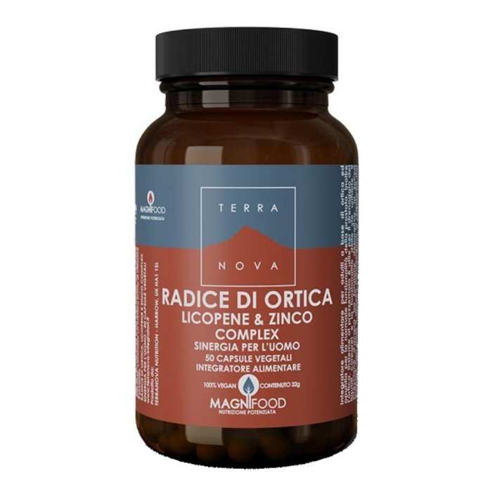 Terranova Supporti Specifici - Ortica Licopene Zinco Sinergia Uomo 50 Capsule