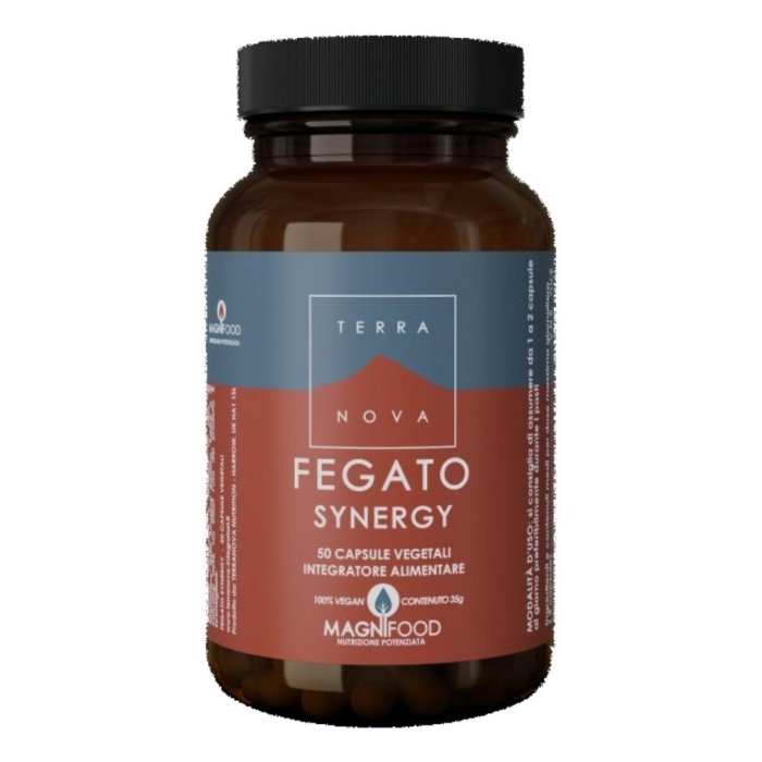 Terranova Detox - Fegato Synergy Integratore Funzione Digestiva, 50 Capsule