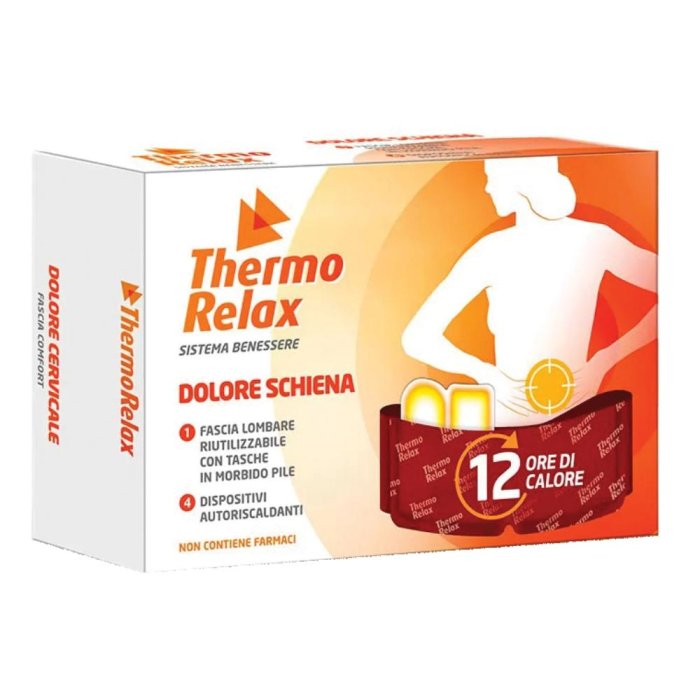 Thermorelax fascia autoriscaldante per schiena sollievo dolori muscolari e lombari