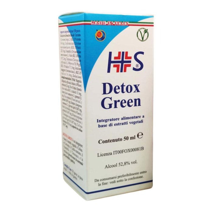 Detox Green Gocce 50 ml Integratore Depurativo e Drenante Naturale per Fegato e Organismo