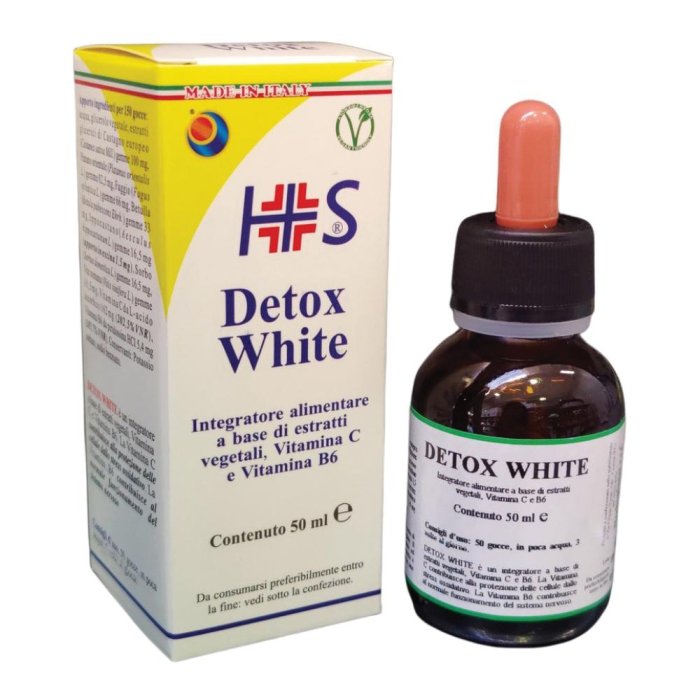 Detox White Gocce 50 ml – Integratore Detox con Vitamina e Antiossidanti per la Depurazione dell’Organismo