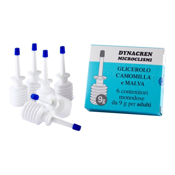 Dynacren Microclismi Glicerolo Camomilla E Malva 6 Microclismi Da 9g