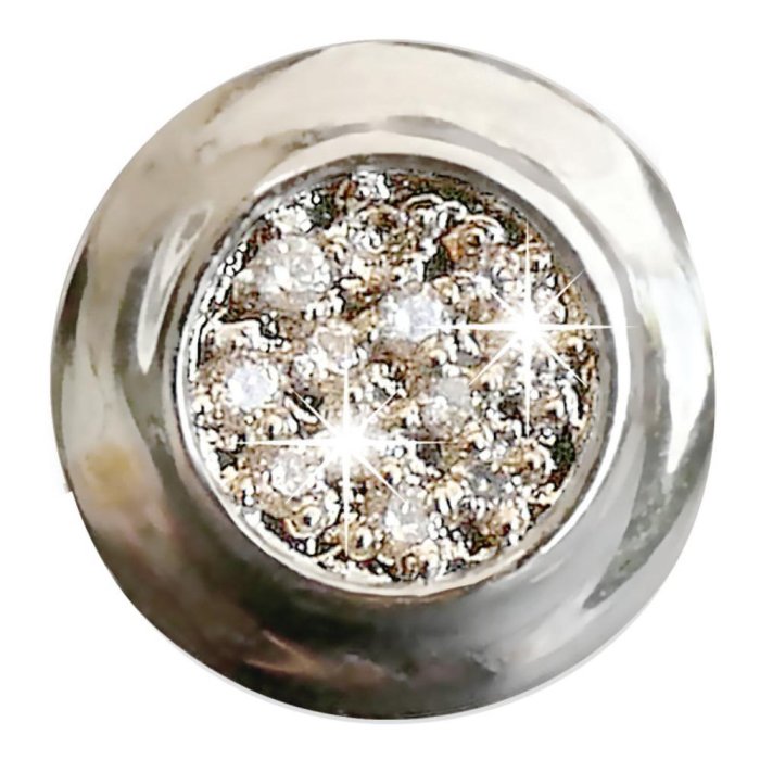 Sanico Occhiali e Bigiotteria Orecchini Biojoux Crystal Plate 10mm Tita BJT962