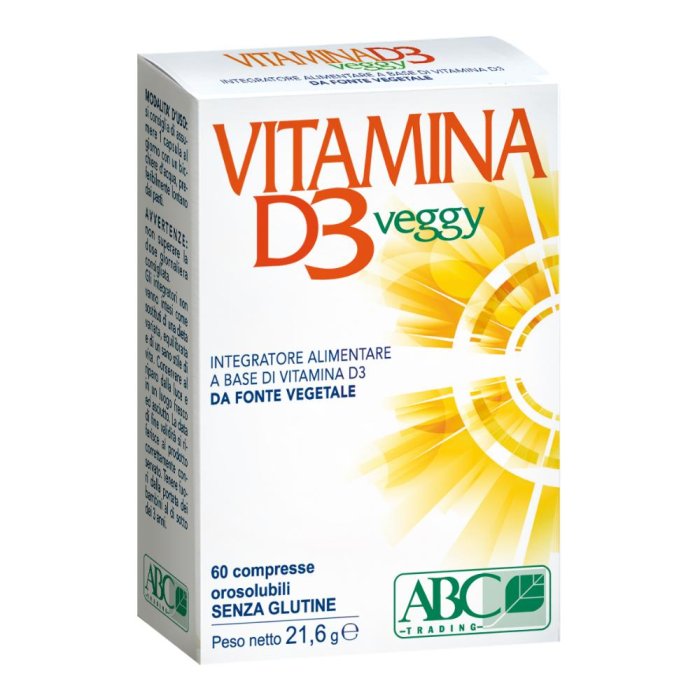 Vitamina D3 Veggy Integratore Vitamina D3 - 60 compresse orosolubili