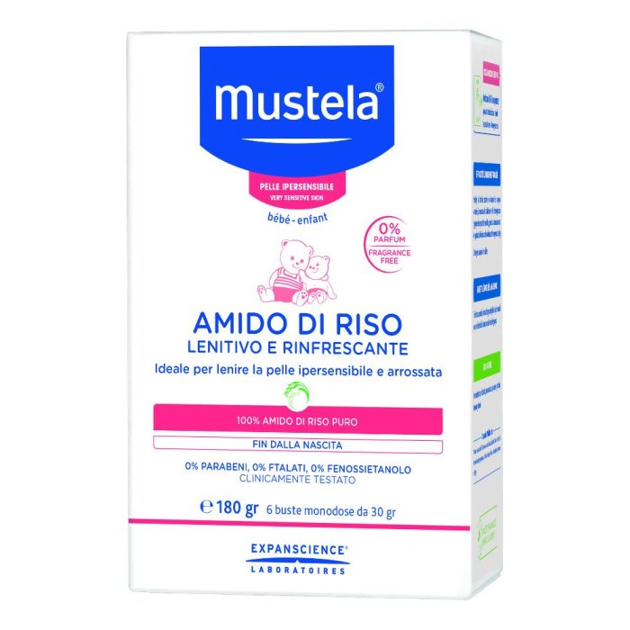 Mustela Amido di Riso Lenitivo e Rinfrescante - 180 g