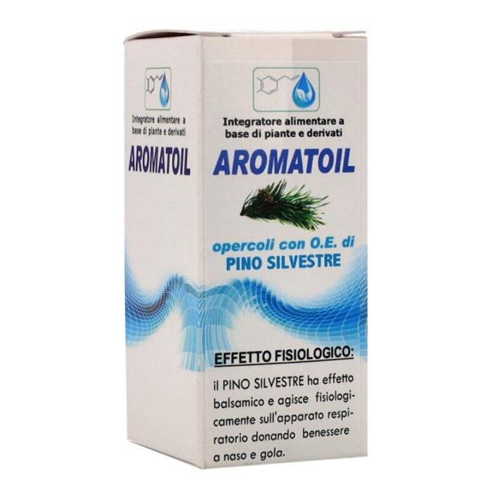Aromatoil Pino Silvestre Integratore in Perle 50 Opercoli per il Benessere delle Vie Respiratorie
