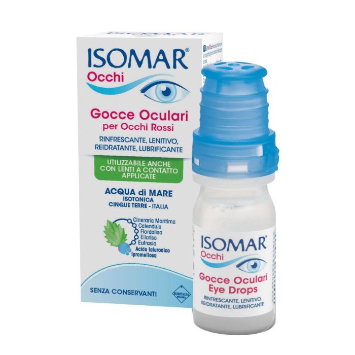 Isomar Occhi Gocce oculari per occhi arrossati acido ialuronico 0,2% 10 ml