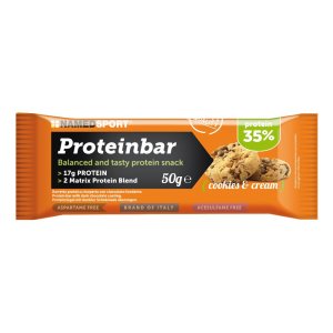 Proteinbar Cookies and Cream Barretta Proteica 50 g Snack Proteico Gusto Cookies and Cream