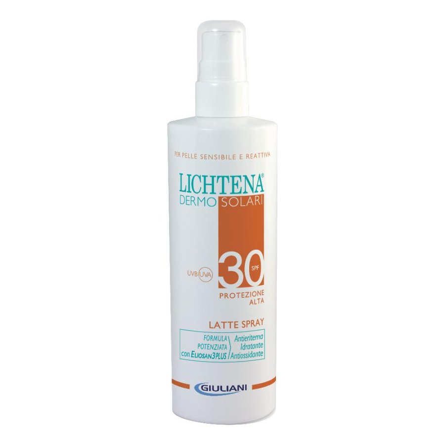 Lichtena Dermosolari - Latte Solare Spray Bimbi SPF30 Protezione Alta 200 ml