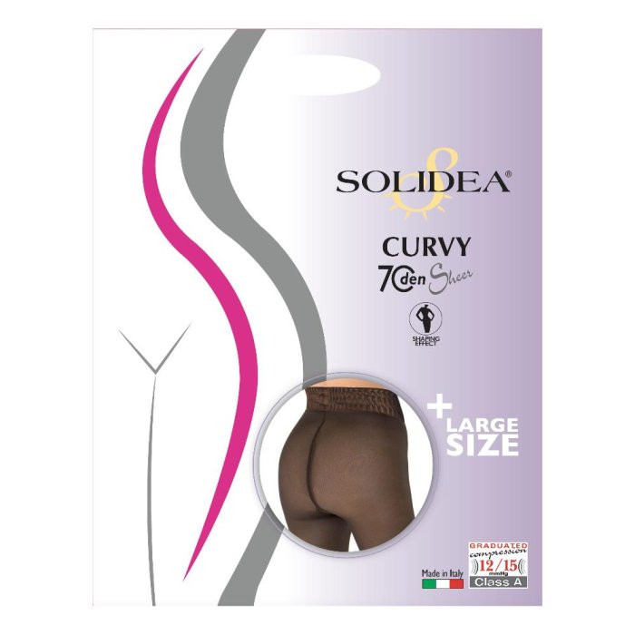 CURVY 70 Sheer Nero 2M-XL