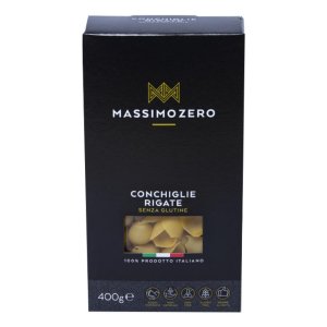 Massimo Zero Alimenti senza Glutine Conchiglie Rigate Pasta Secca 400 g