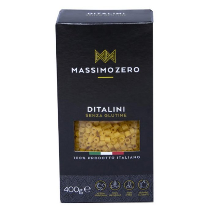 Massimo Zero Alimenti senza Glutine Ditalini Pasta Secca 400 g