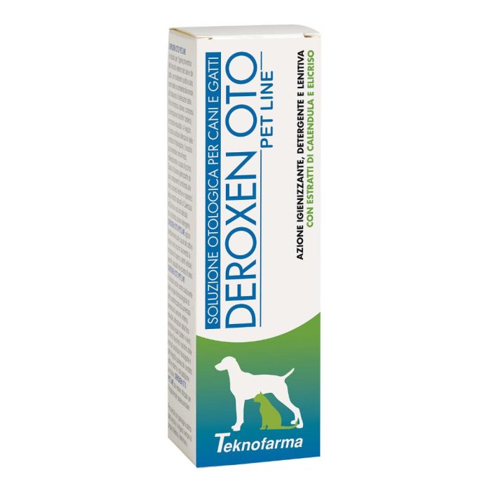 Deroxen Pet Line Oto 75 ml Soluzione Auricolare Detergente per Orecchie di Cani e Gatti