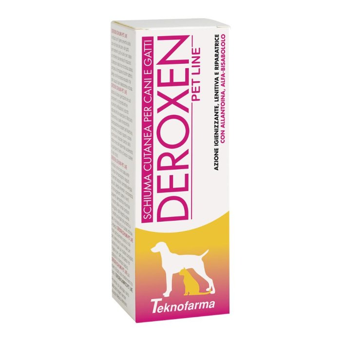 Deroxen Pet Line Schiuma Detergente Disinfettante per Cani e Gatti 100 Millilitri