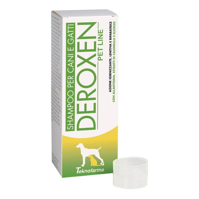 Deroxen Pet Line Shampoo 200 Millilitri per Cani e Gatti Detergente Delicato per Pelle Sensibile