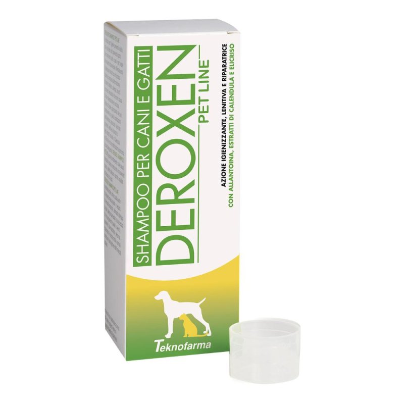 Deroxen Pet Line Shampoo 200 Millilitri per Cani e Gatti Detergente Delicato per Pelle Sensibile