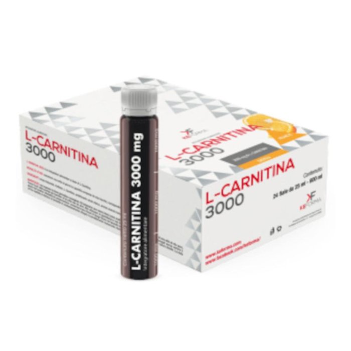 L Carnitina 3000 mg 24 flaconcini 25 ml - integratore di L carnitina liquida