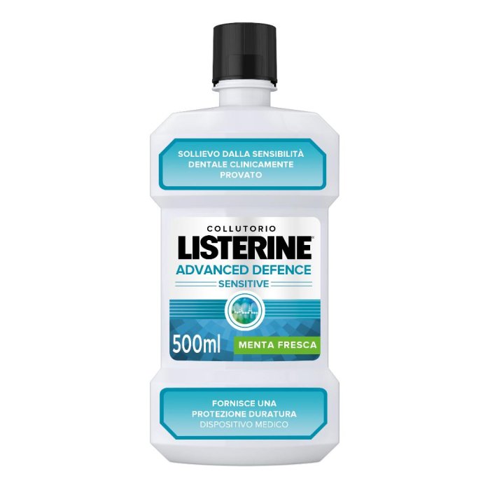 Listerine Advance Defence - Sensitive Collutorio Menta Fresca Senza Alcol 500 ml